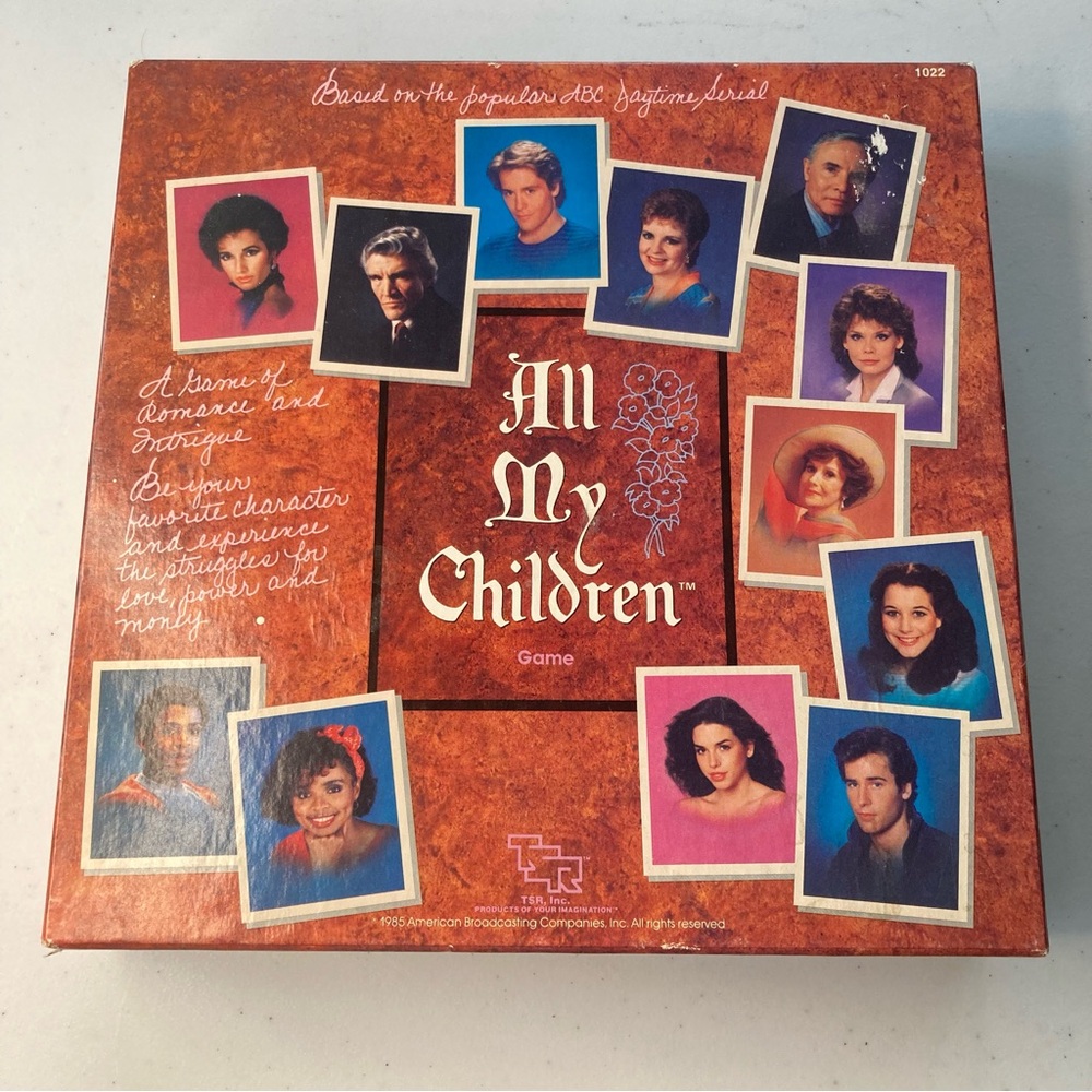 🔥VINTAGE 1985 "ALL MY CHILDREN" BOARD GAME!! 100% COMPLETE! ABC DAYTIME TV SHOW
